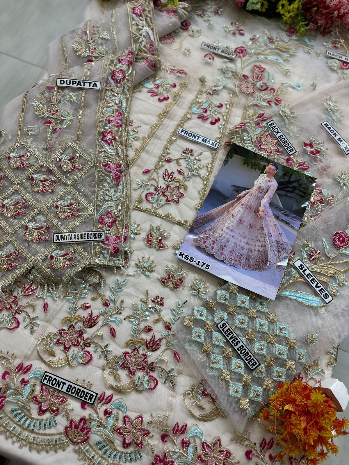 INDIAN NET MAXI WEDDING WEAR KSS-175