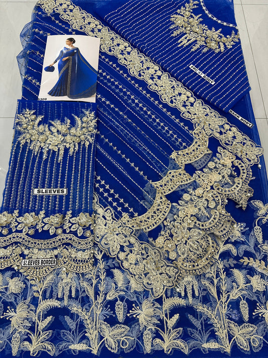 Maria B Net Saaree Wedding Wear 5309