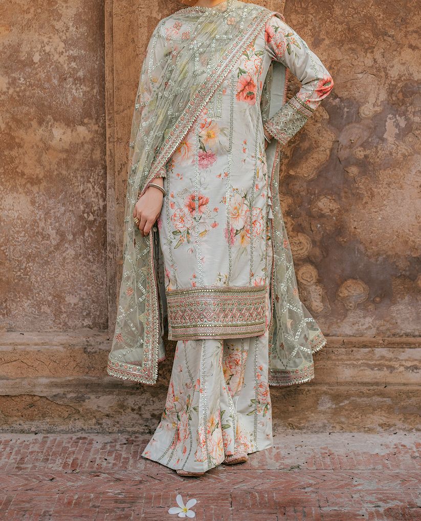 JAZMINE LAWN/NET PARTY WEAR hfv-4614