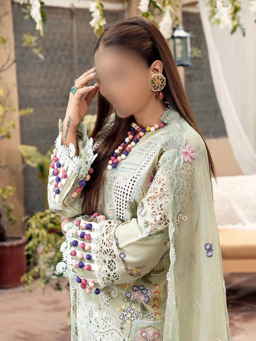 MARYAM HUSSAIN CHIKANKARI LAWN/COTTON NET PARTY WEAR KSSL-144