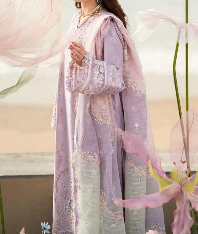 QALAMKAR LAWN/ORGANZA WEDDING WEAR hfv-4616