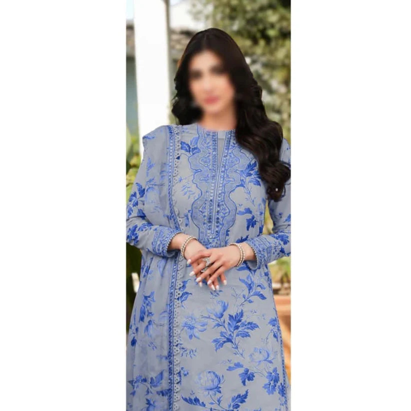 H FASHION VILLAS LAWN WEAR 3pc hfv-4605