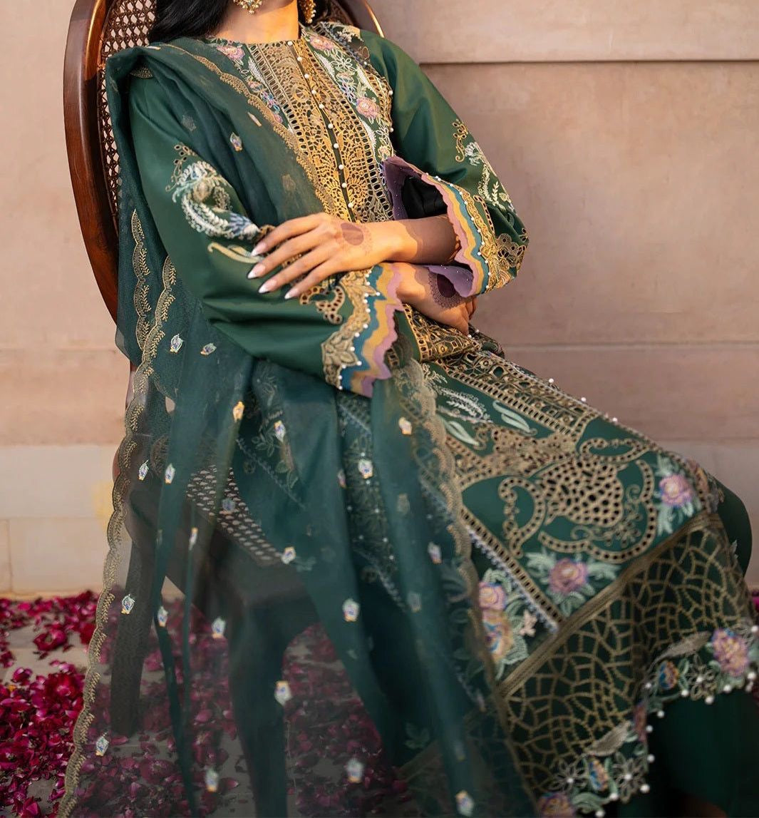 BIN ILYAS LAWN/COTTON NET WEDDING WEAR hfv-4607