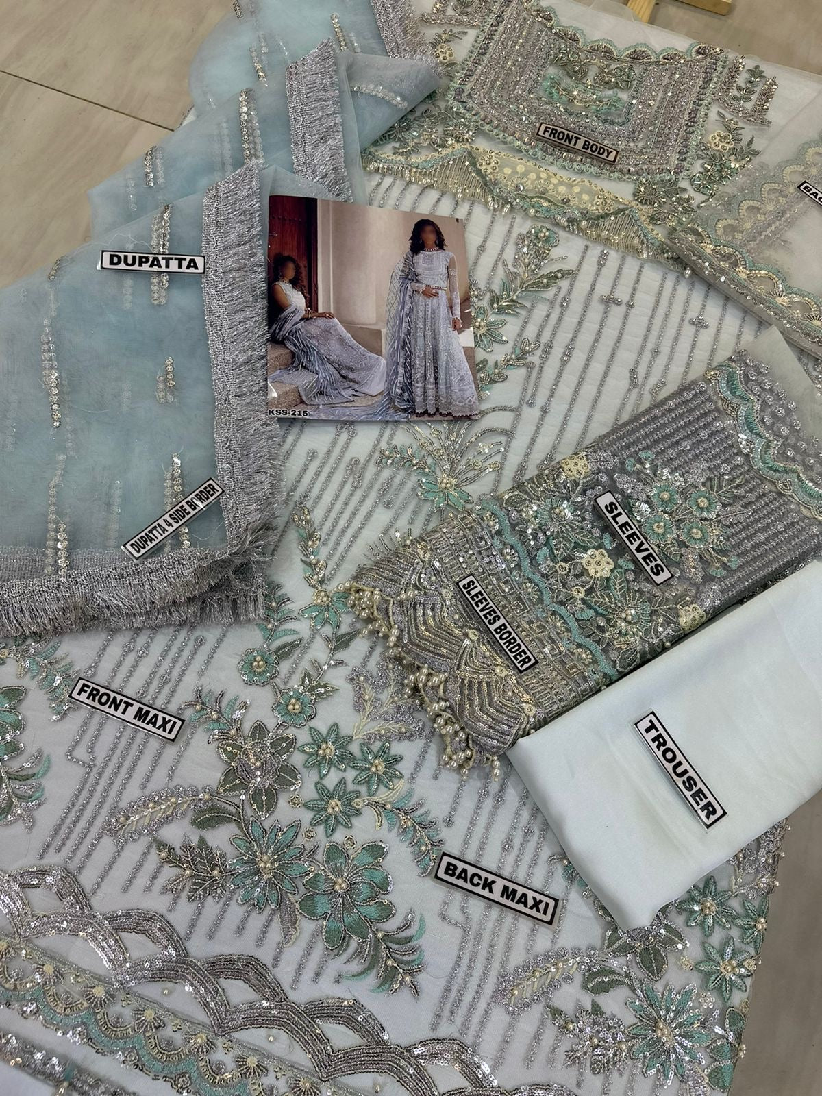 MUSHQ NET MAXI BRIDAL WEAR KSS-215