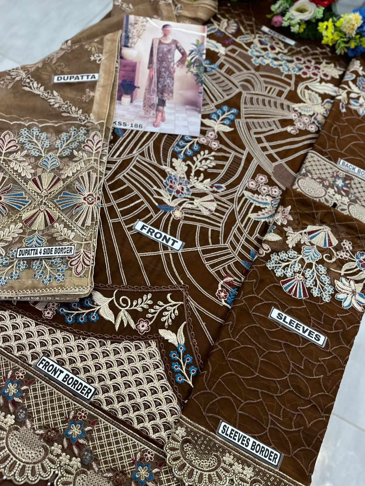 RAMSHA CHIFFON/NET PARTY WEAR KSS-193