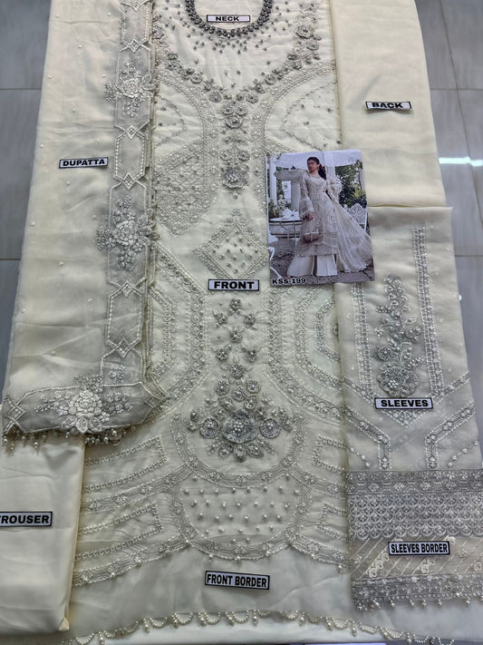 MARIA B CHIFFON WEDDING WEAR KSS-199