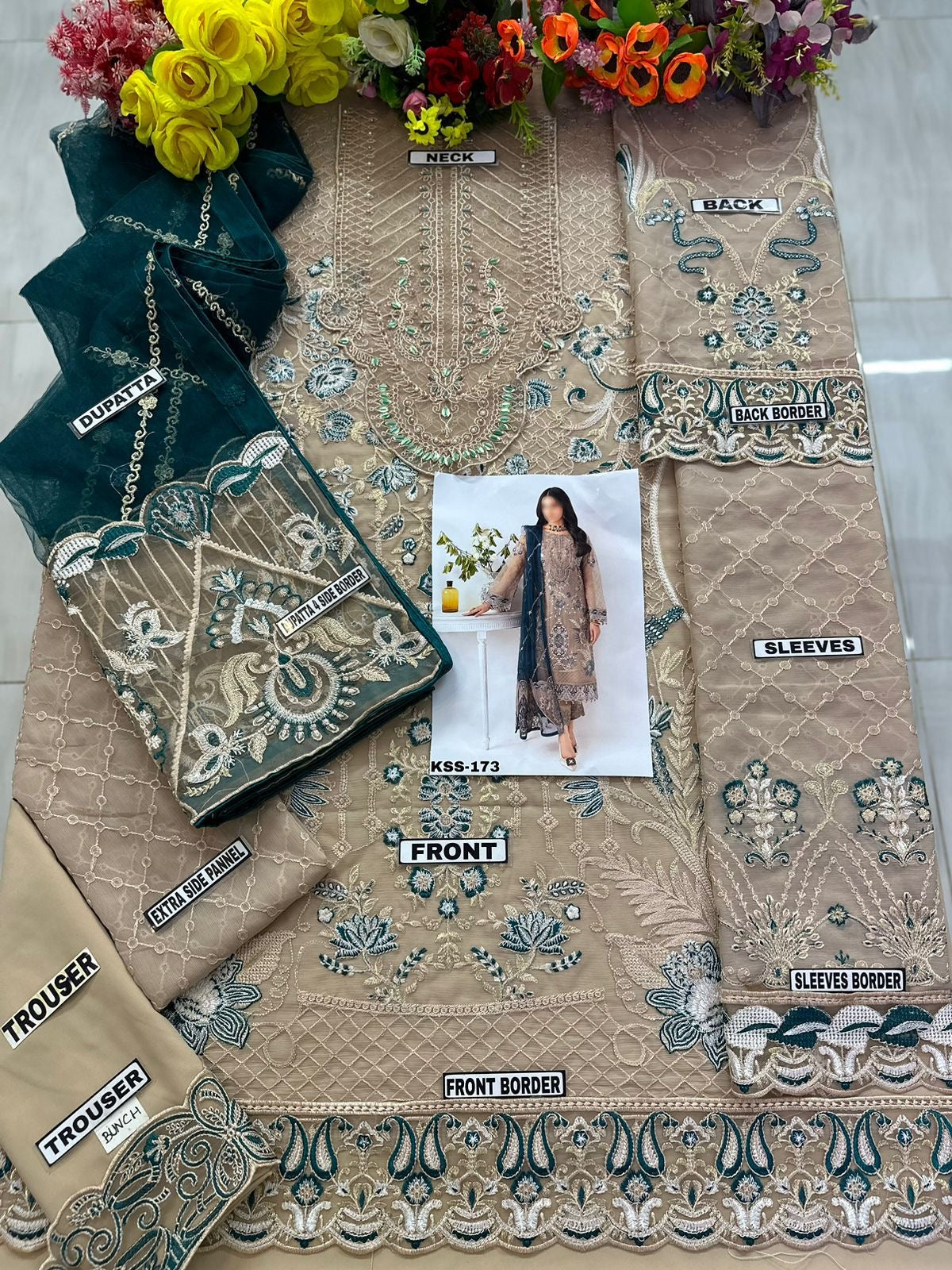 RAMSHA CHIFFON/NET PARTY WEAR KSS-173
