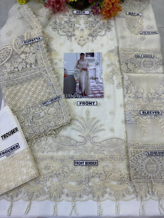 IMROZIA CHIFFON/ORGANZA WEDDING WEAR KSS-141