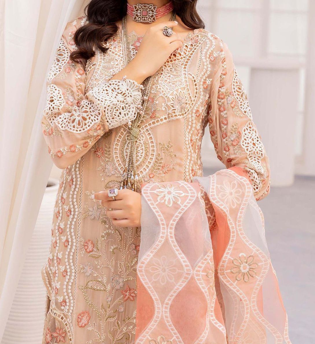 IMROZIA ORGANZA WEDDING WEAR hfv-4622