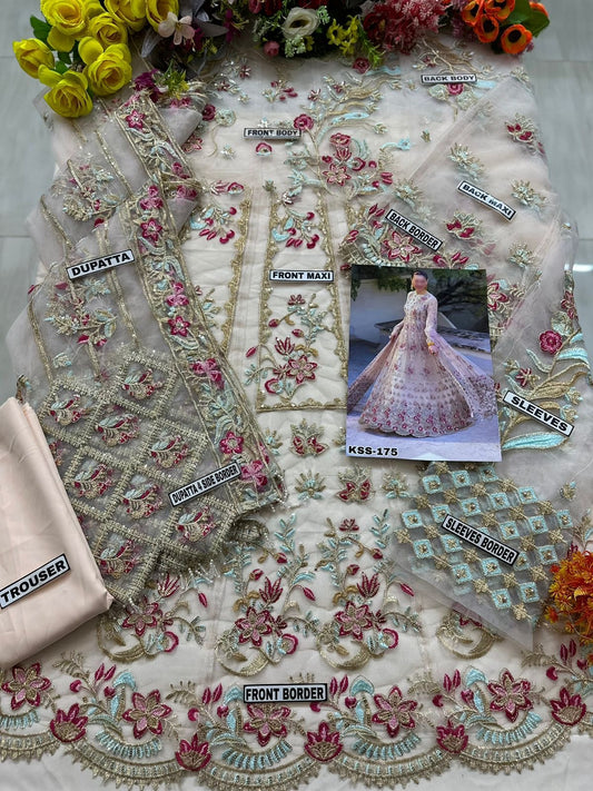 INDIAN NET MAXI WEDDING WEAR KSS-175