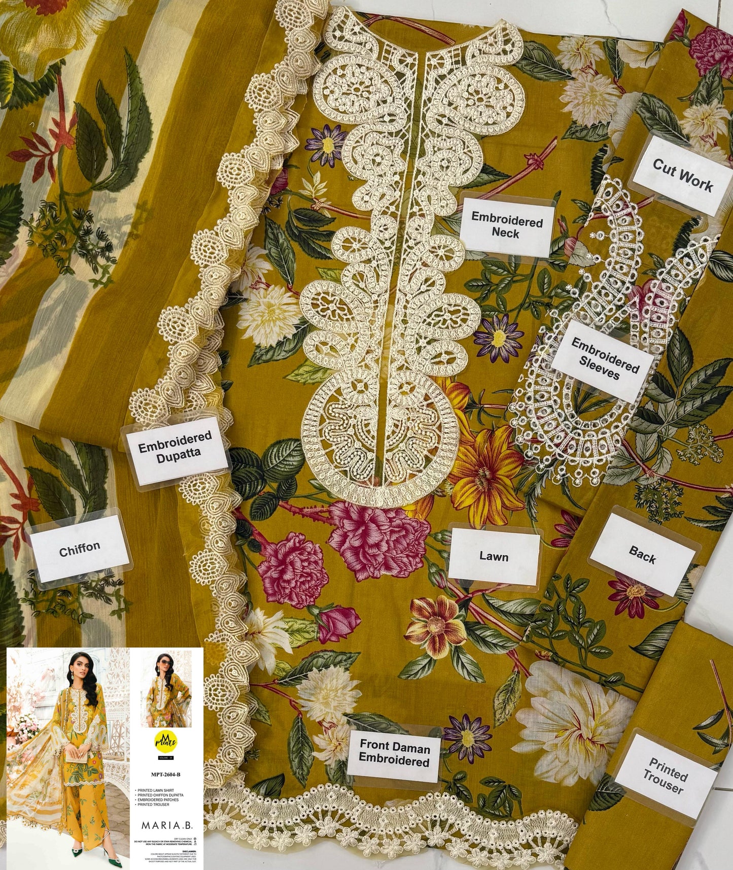 MARIA B M PRINT LAWN WEAR hfv-4610