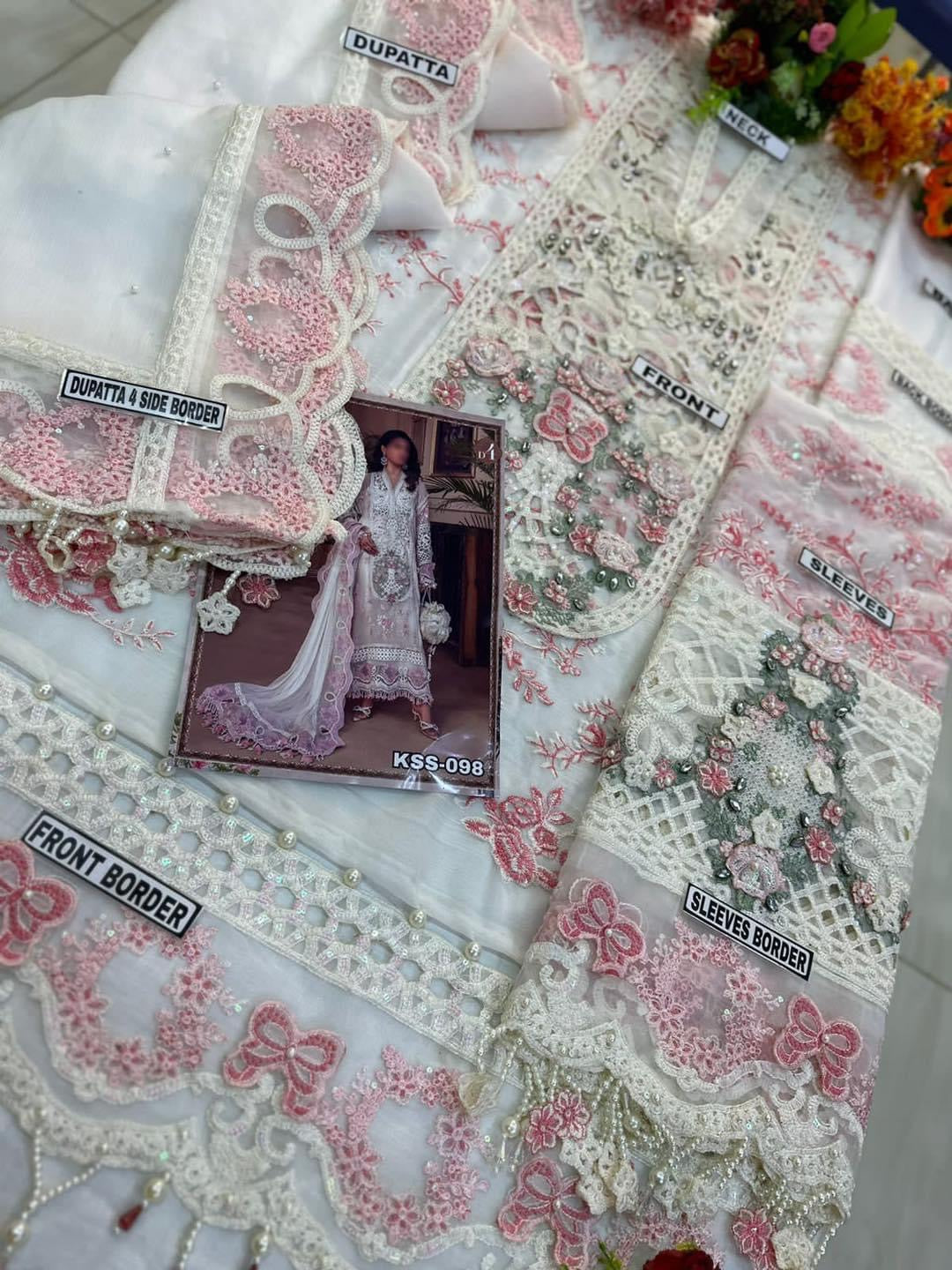 MARIA B CHIFFON WEDDING WEAR KSS-098