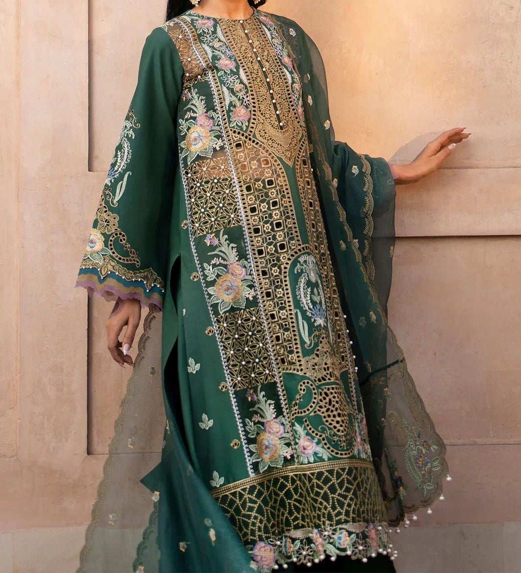 BIN ILYAS LAWN/COTTON NET WEDDING WEAR hfv-4607