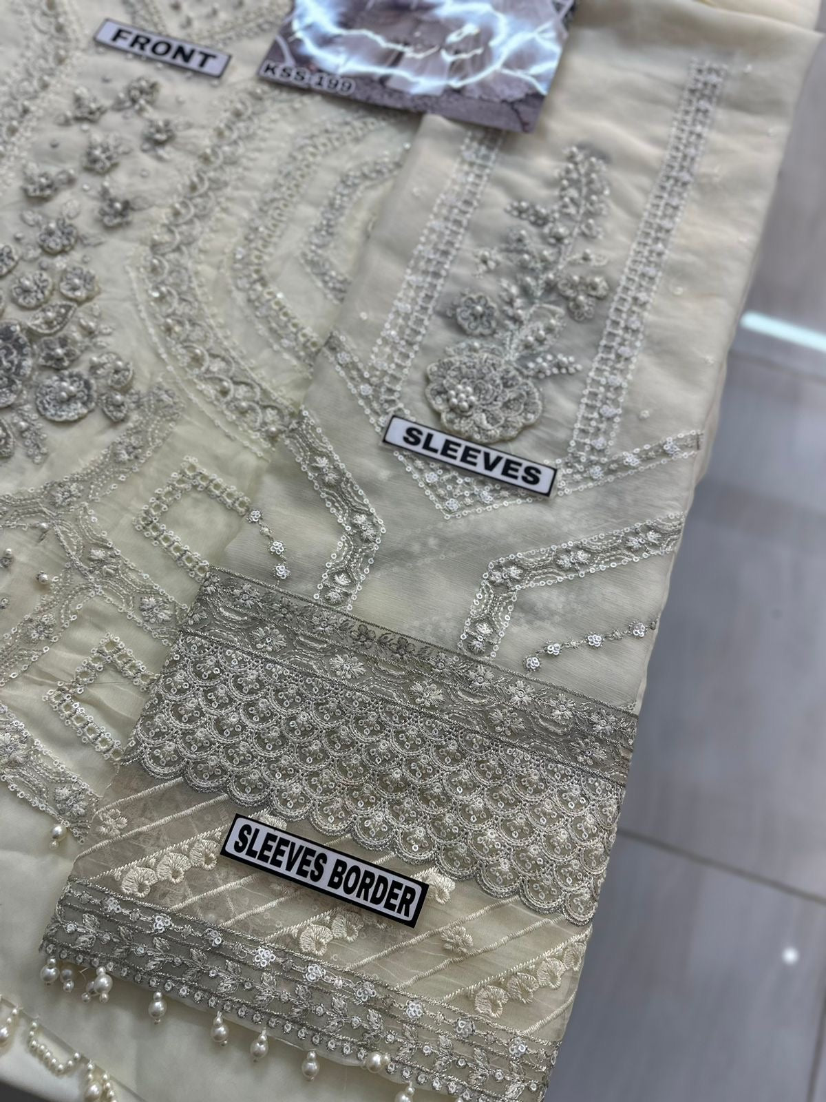MARIA B CHIFFON WEDDING WEAR KSS-199