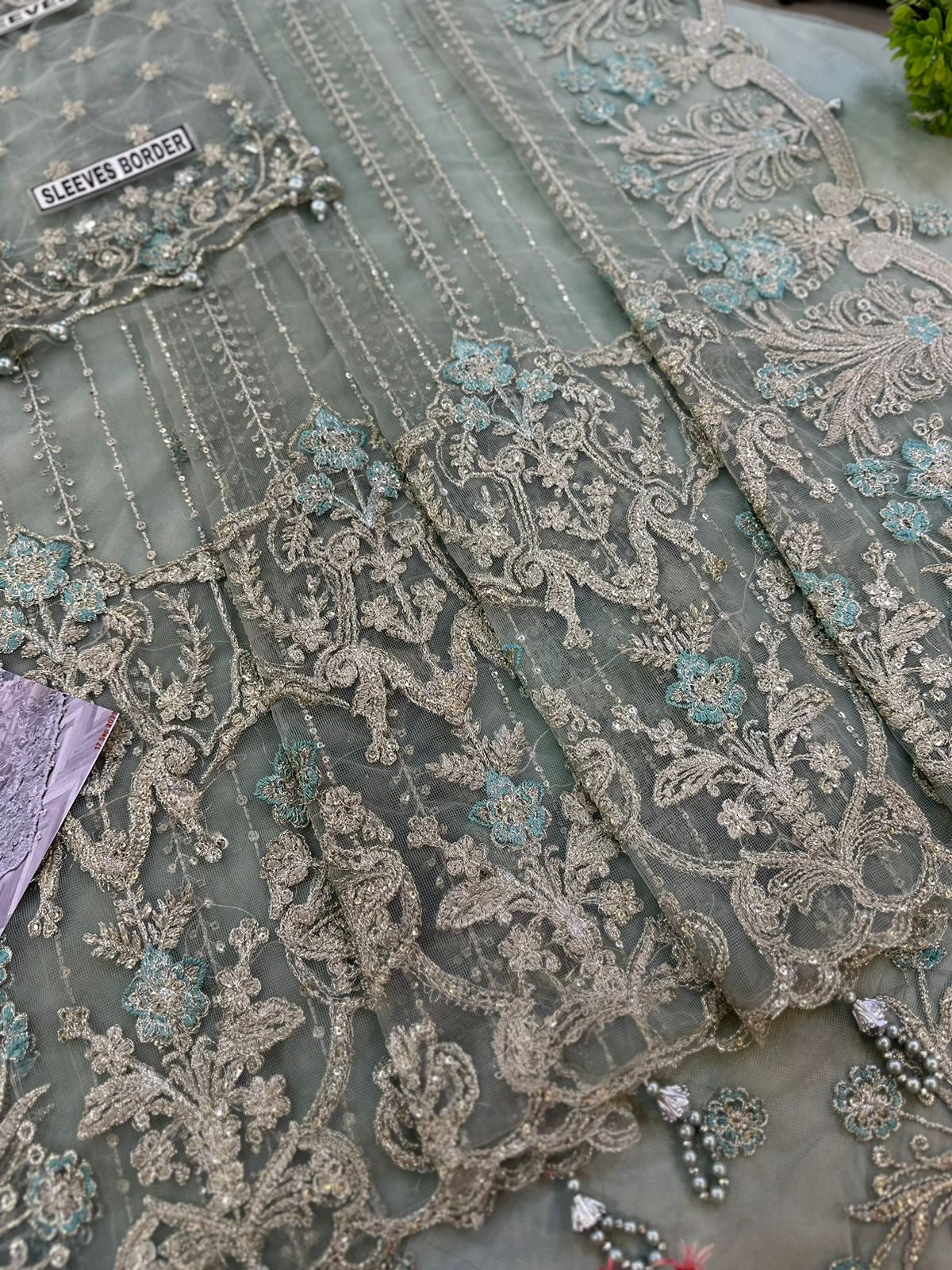 MARIA B NET SAREE WEDDING WEAR KSS-142