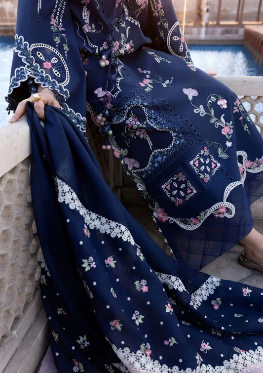 Crimson Lawn/Cotton Net Party Wear 5449
