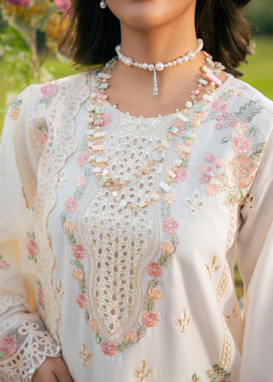 Elaf Chikankari Lawn/Chiffon Party Wear 5437