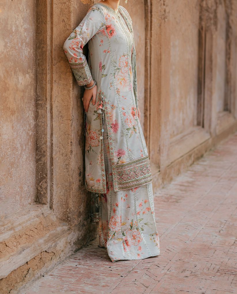 JAZMINE LAWN/NET PARTY WEAR hfv-4614