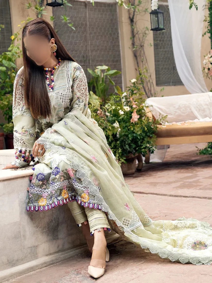MARYAM HUSSAIN CHIKANKARI LAWN/COTTON NET PARTY WEAR KSSL-144