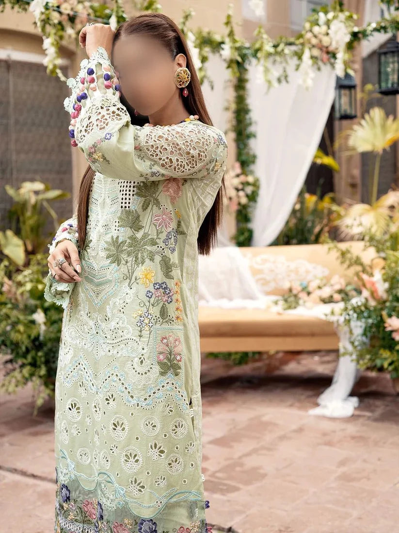 MARYAM HUSSAIN CHIKANKARI LAWN/COTTON NET PARTY WEAR KSSL-144