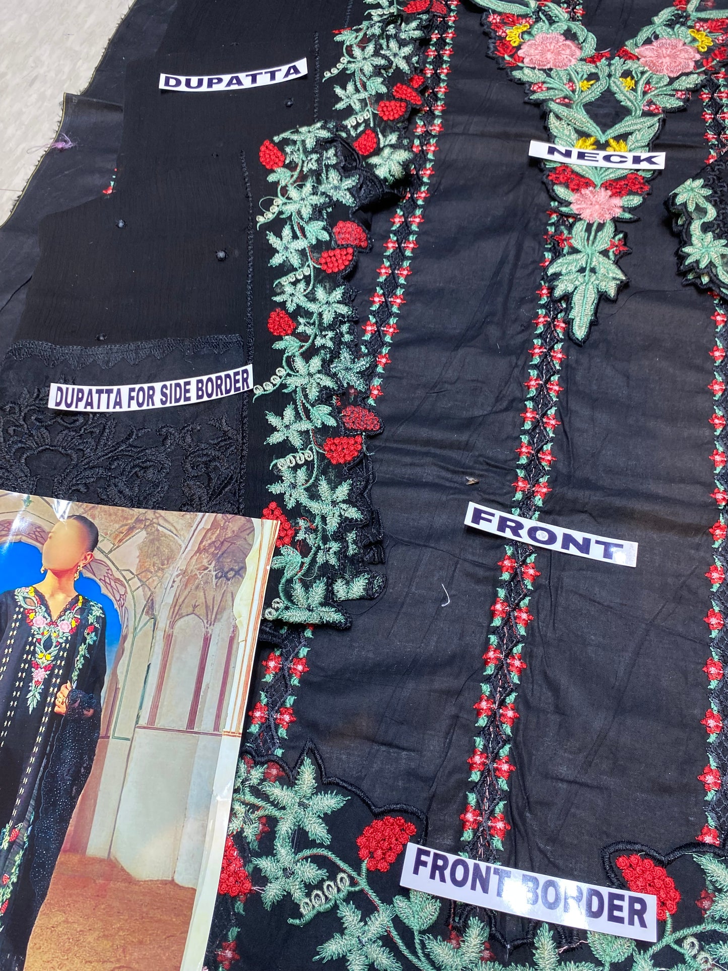 CRIMSON LAWN/CHIFFON PARTY WEAR KSSL-136