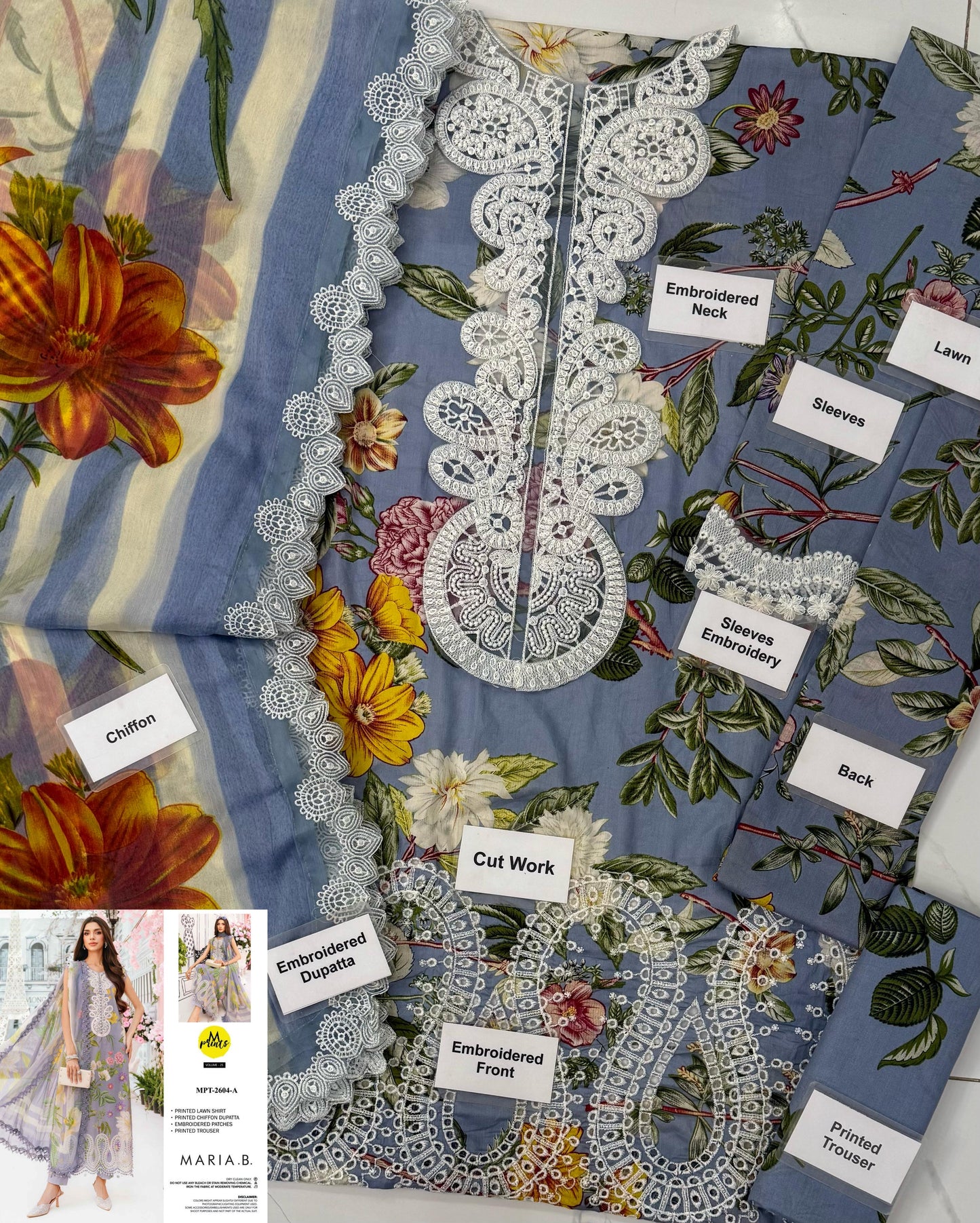 MARIA B M PRINT LAWN WEAR hfv-4611