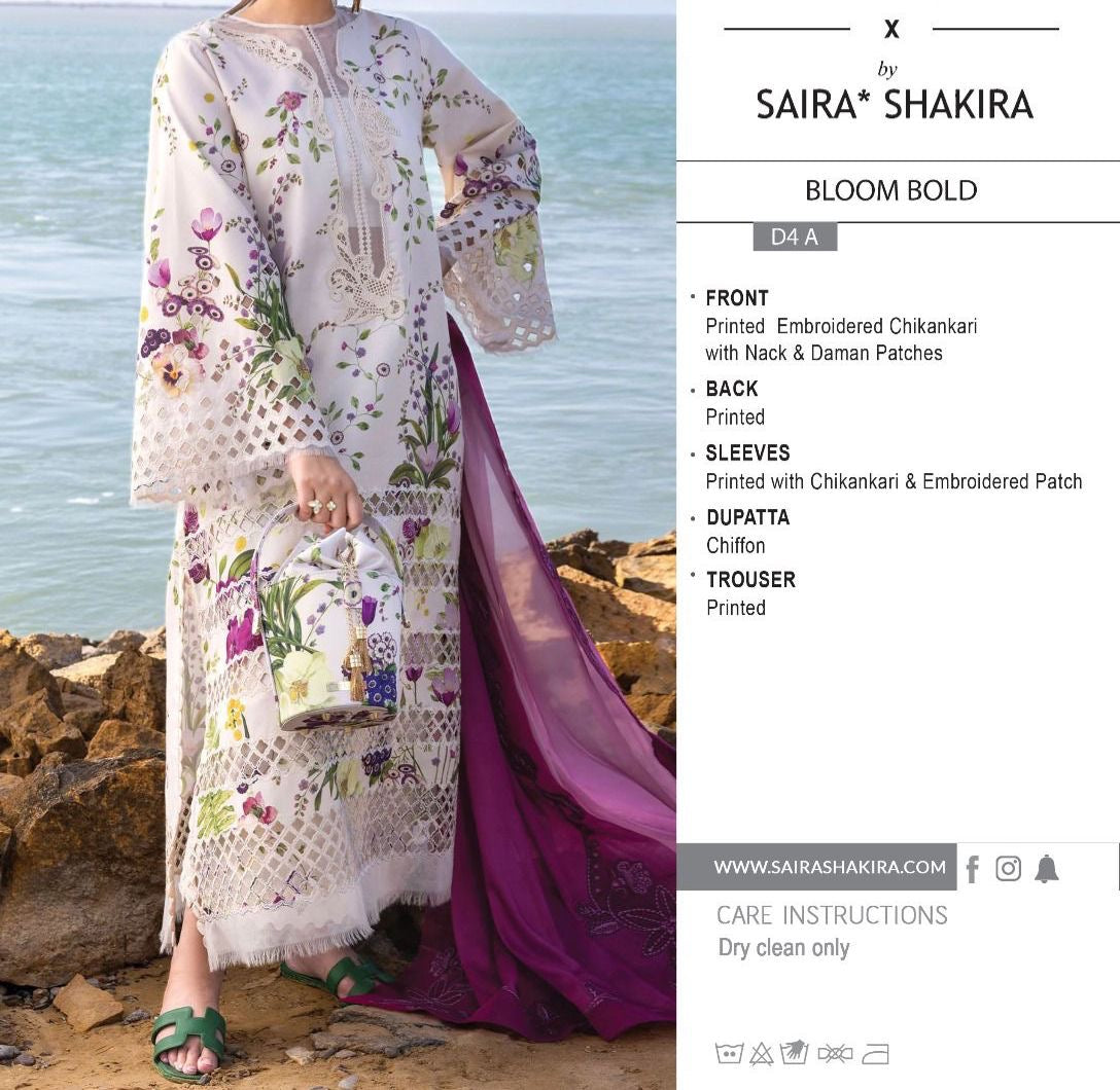 CRIMSON BY SAIRA SHAKIRA LAWN WEAR hfv-4628