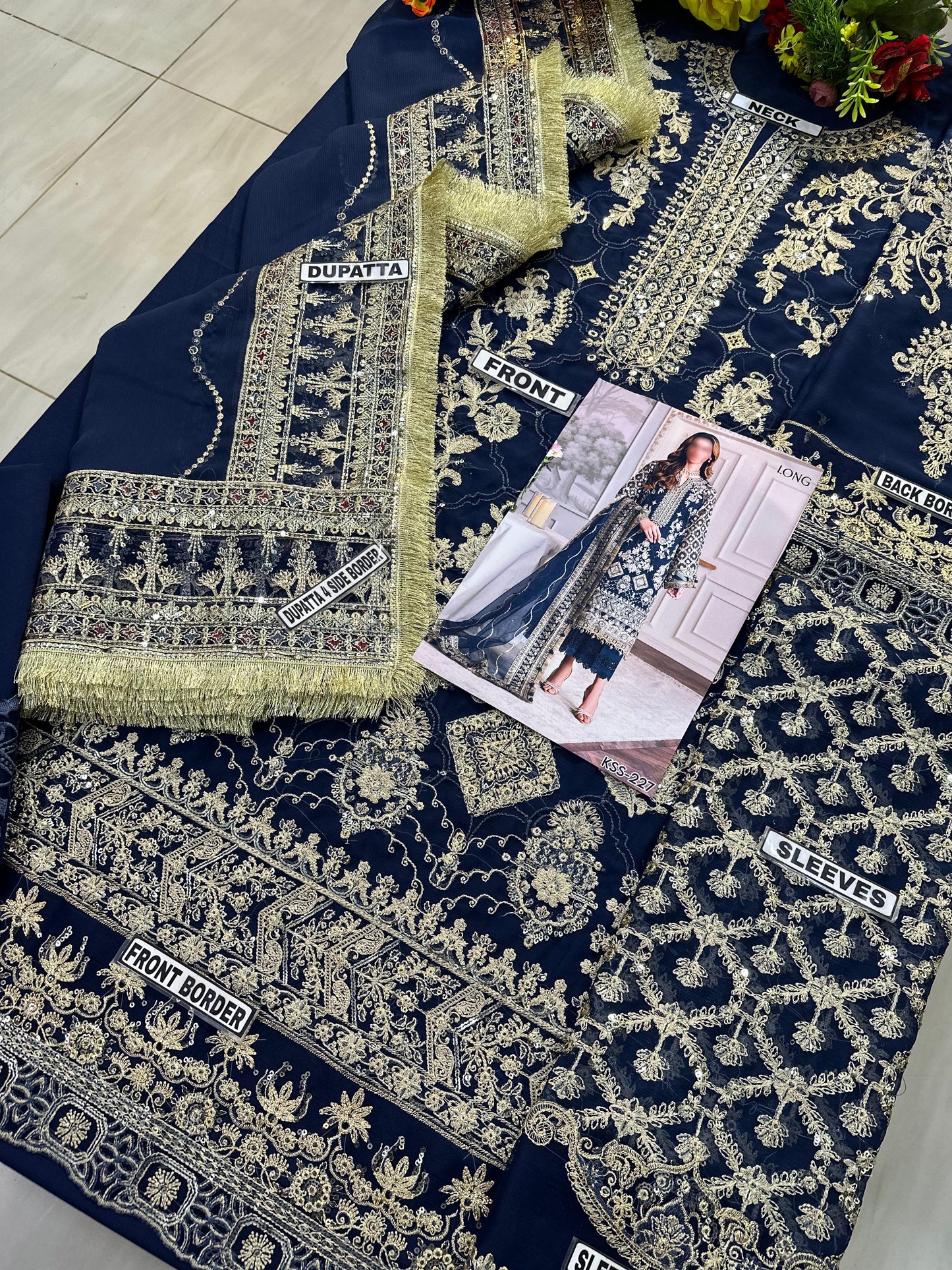 BAROQUE CHIFFON WEDDING WEAR KSS-227