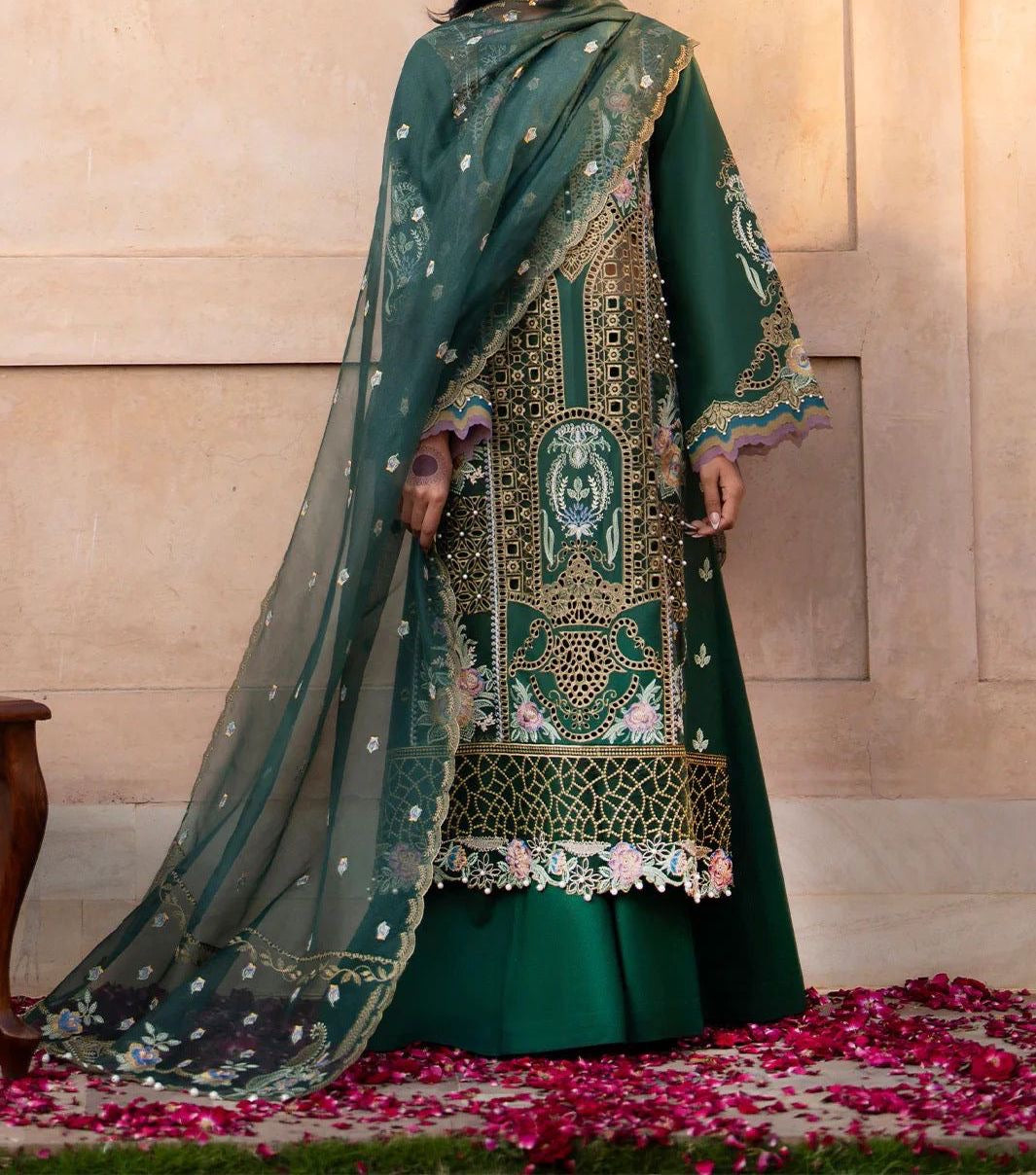 BIN ILYAS LAWN/COTTON NET WEDDING WEAR hfv-4607