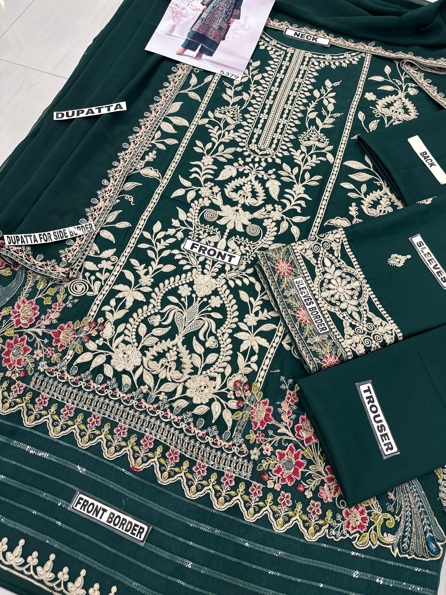 Maria B Lawn/Chiffon Party Wear 5379