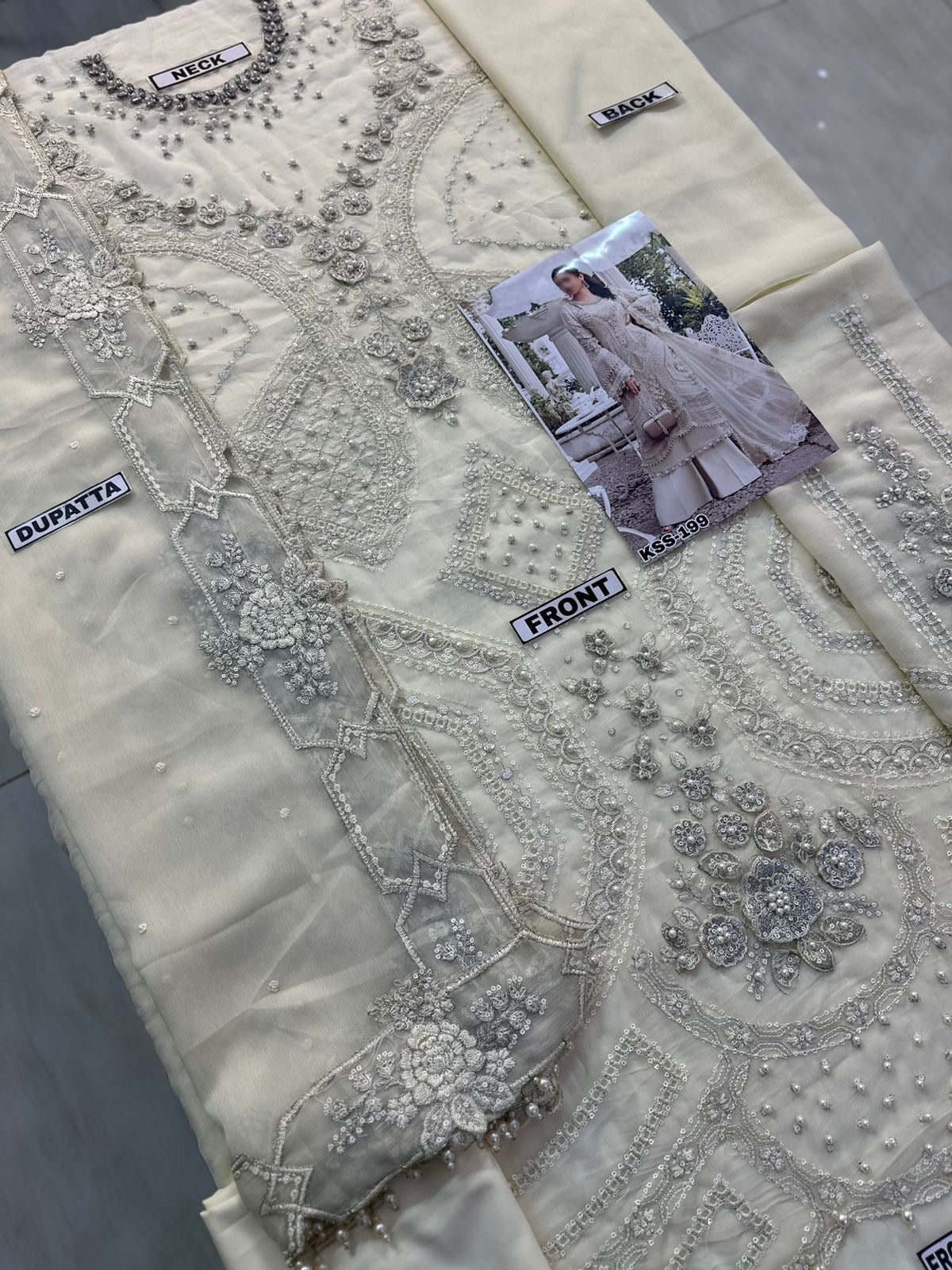 MARIA B CHIFFON WEDDING WEAR KSS-199