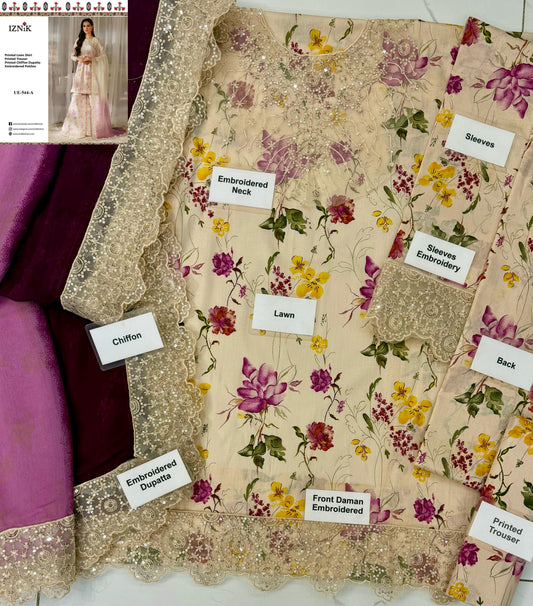 Iznik Lawn Wear hfv-4642