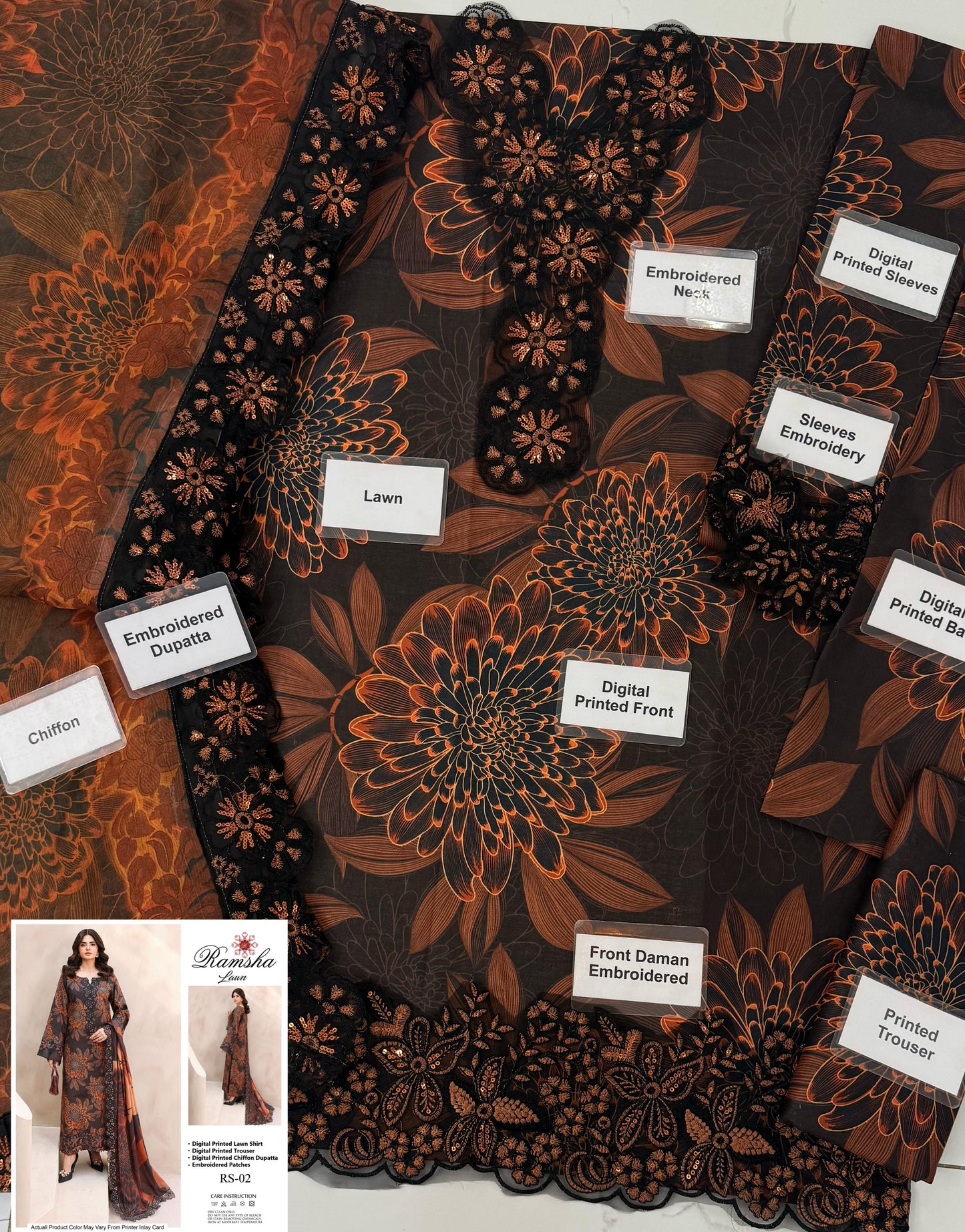 Ramsha Lawn Wear hfv-4639