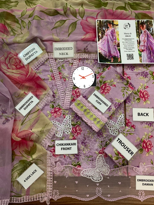 Maria B Lawn Wear hfv-4641