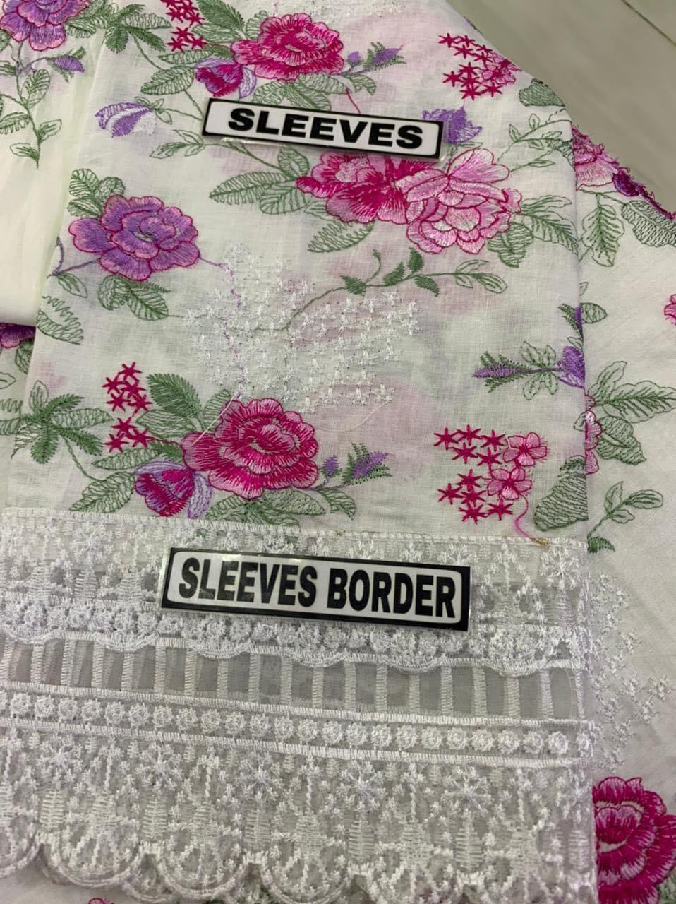 BAREEZE SUMMER LAWN WITH CHIFFON DUPATTA PARTY WEAR 2023 - H FASHION VILLAS