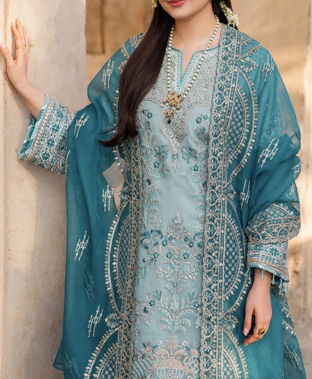 Nameera By Farooq Chiffon Wedding Wear 5471