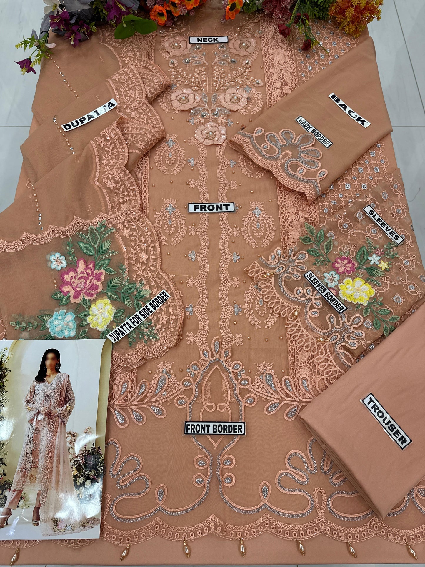 Maria B Chiffon Wedding Wear 5468