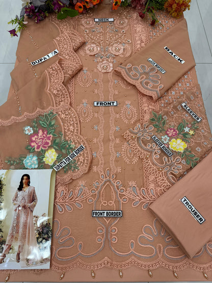 Maria B Chiffon Wedding Wear 5468