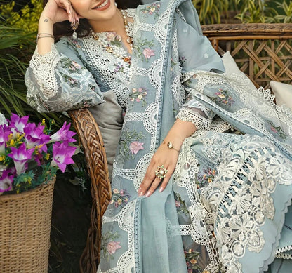 ELAF LAWN/KHAADI NET WEDDING WEAR 5288