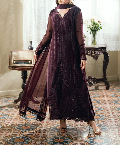 Azure Chiffon Party Wear 5481