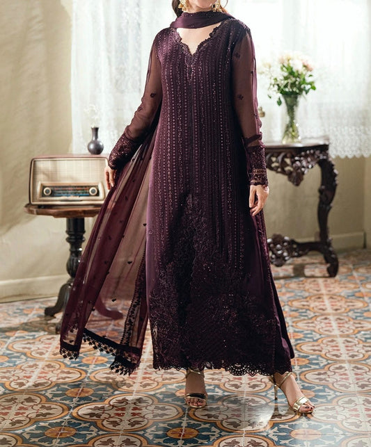 Azure Chiffon Party Wear 5481