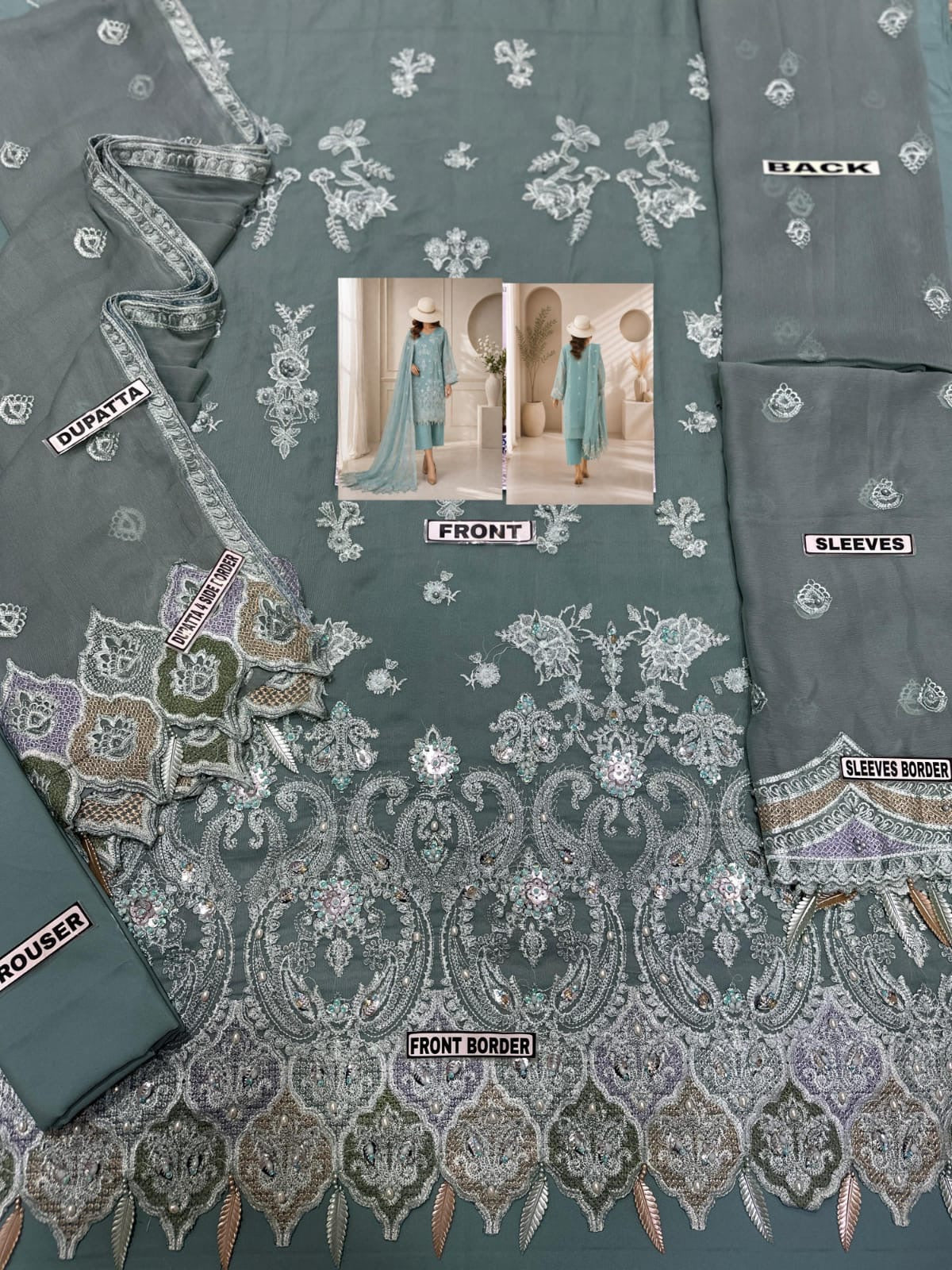 Husn-e-Suroshi Chiffon Party Wear SR-05