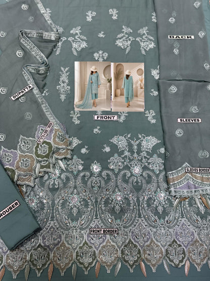 Husn-e-Suroshi Chiffon Party Wear SR-05