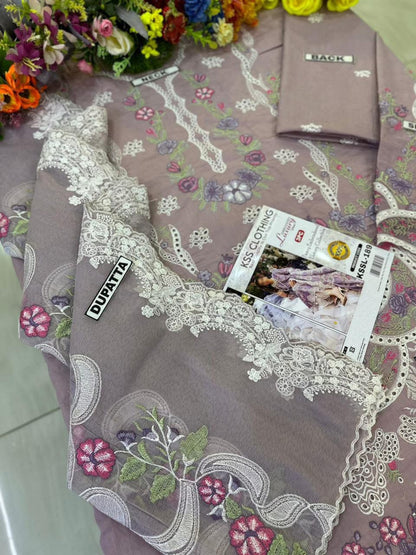 ELAF CHIKANKARI LAWN/COTTON NET KSSL-189