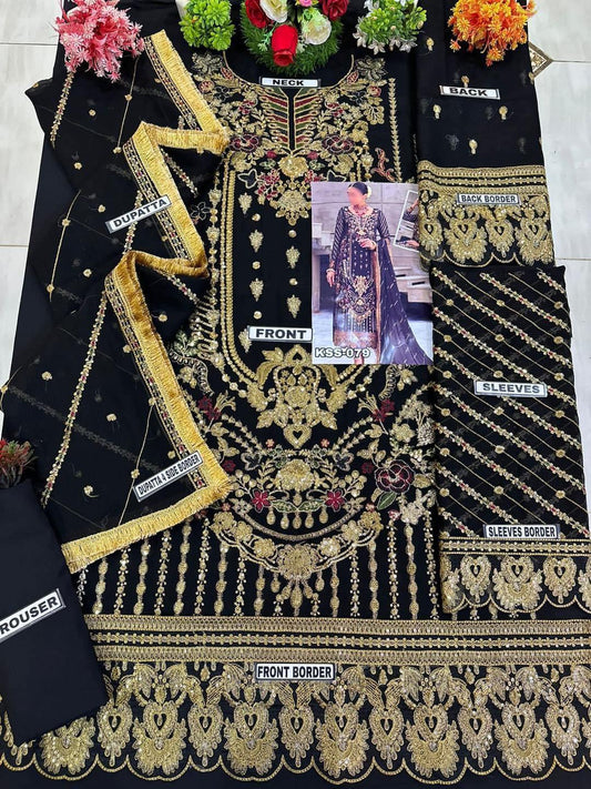 EMAAN ADEEL CHIFFON PARTY WEAR KSS-079