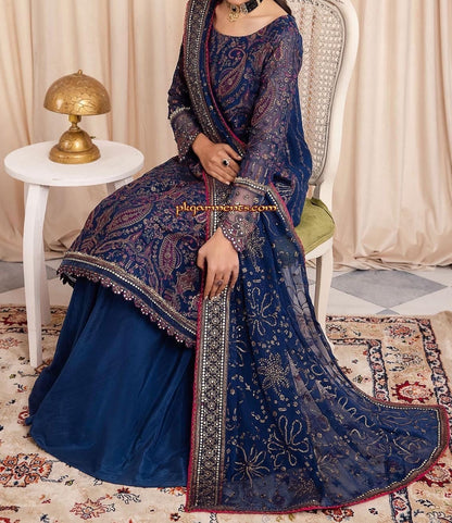 IZNIK LUXURY ORGANZA WEDDING WEAR HFV-4604
