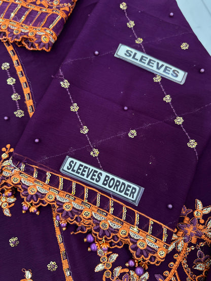 Husn-e-Suroshi Chiffon Party Wear SR-03