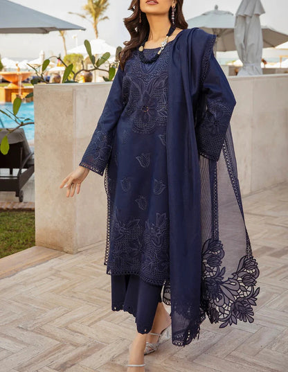 RANG RASIA CHIKANKARI LAWN/COTTON NET PARTY WEAR 5295