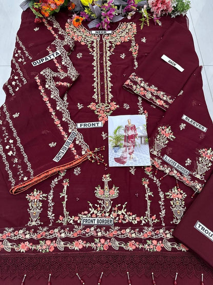 Husn-e-Suroshi Chiffon Party Wear SR-02