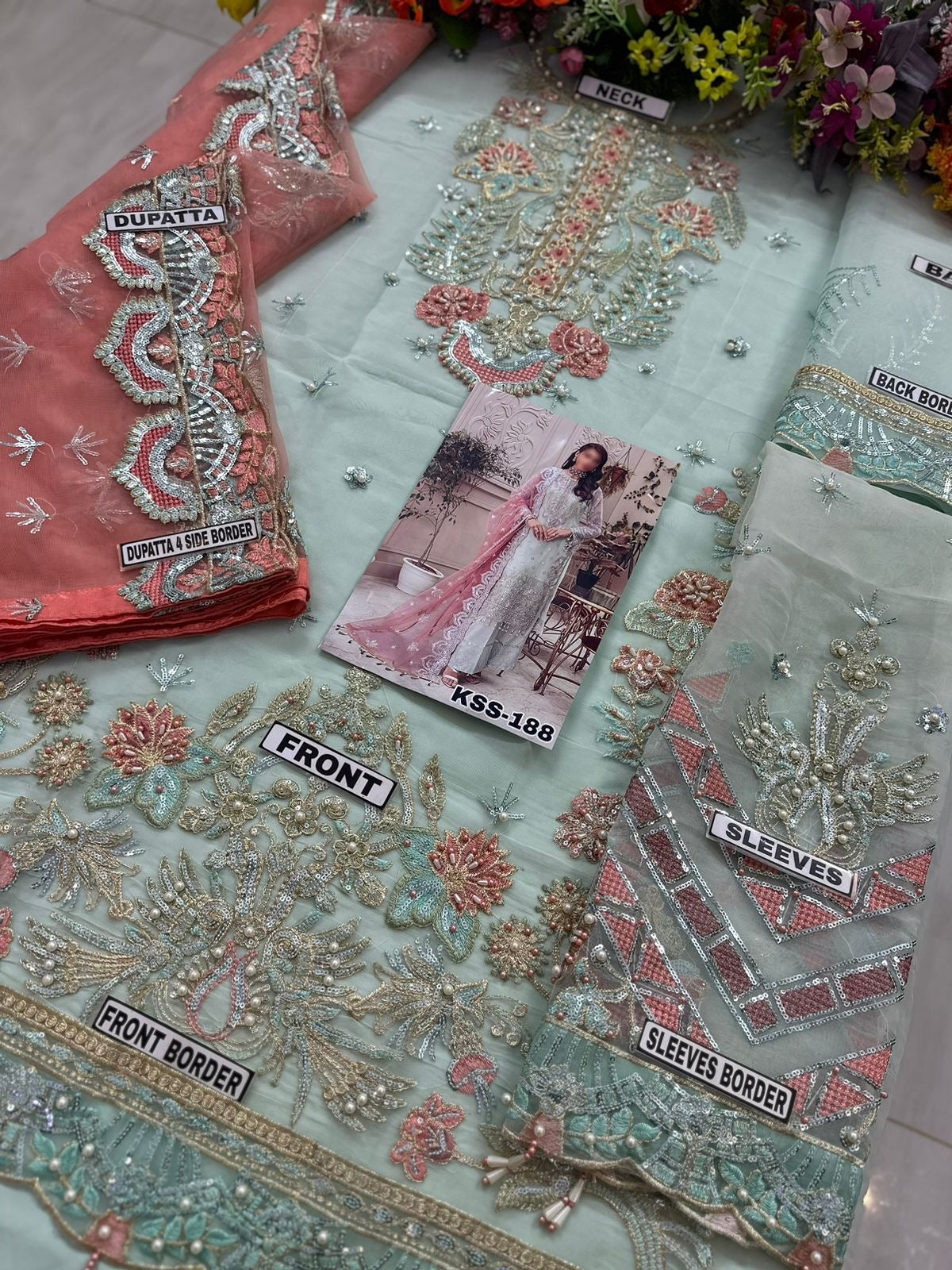 MUSHQ ORGANZA/NET PARTY WEAR